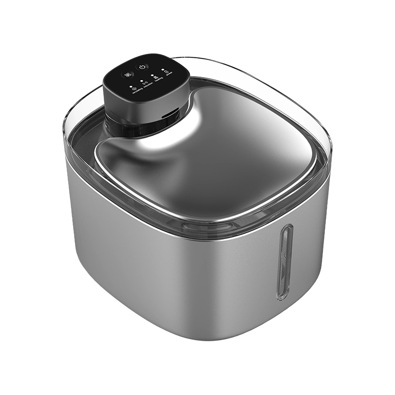 MAS-1009 5L উচ্চ-ক্ষমতার স্টেইনলেস স্টীল স্মার্ট পোষা জলের ফোয়ারা MAS-1009 5L উচ্চ-ক্ষমতার স্টেইনলেস স্টীল স্মার্ট পোষা জলের ফোয়ারা