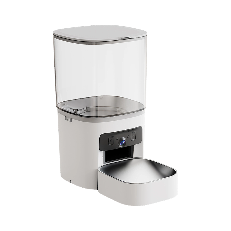 6L স্বচ্ছ হপার সহ MAS-3007 ডুয়াল-লেন্স স্মার্ট পেট ফিডার